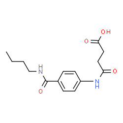 ChemSpider 2D Image | 3-{[4-(BUTYLCARBAMOYL)PHENYL]CARBAMOYL}PROPANOIC ACID | C15H20N2O4