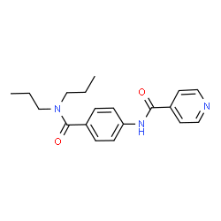 ChemSpider 2D Image | N-[4-(Dipropylcarbamoyl)phenyl]isonicotinamide | C19H23N3O2