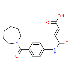 ChemSpider 2D Image | (2E)-3-{[4-(AZEPANE-1-CARBONYL)PHENYL]CARBAMOYL}PROP-2-ENOIC ACID | C17H20N2O4
