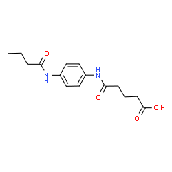 ChemSpider 2D Image | 4-[(4-BUTANAMIDOPHENYL)CARBAMOYL]BUTANOIC ACID | C15H20N2O4