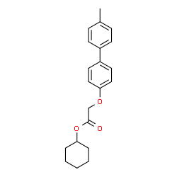 ChemSpider 2D Image | Cyclohexyl [(4'-methyl-4-biphenylyl)oxy]acetate | C21H24O3