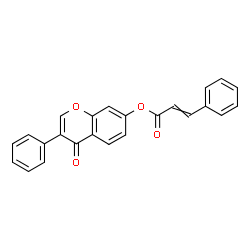 ChemSpider 2D Image | 4-Oxo-3-phenyl-4H-chromen-7-yl 3-phenylacrylate | C24H16O4