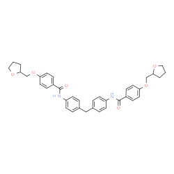 ChemSpider 2D Image | N,N'-(Methylenedi-4,1-phenylene)bis[4-(tetrahydro-2-furanylmethoxy)benzamide] | C37H38N2O6