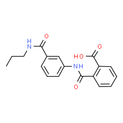 ChemSpider 2D Image | 2-{[3-(Propylcarbamoyl)phenyl]carbamoyl}benzoic acid | C18H18N2O4