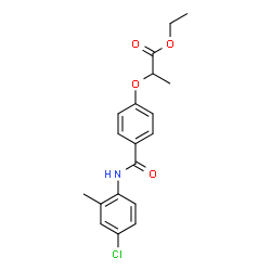 ChemSpider 2D Image | Ethyl 2-{4-[(4-chloro-2-methylphenyl)carbamoyl]phenoxy}propanoate | C19H20ClNO4