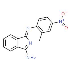 ChemSpider 2D Image | (1Z)-1-[(2-Methyl-4-nitrophenyl)imino]-1H-isoindol-3-amine | C15H12N4O2