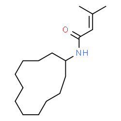 ChemSpider 2D Image | N-Cyclododecyl-3-methyl-2-butenamide | C17H31NO