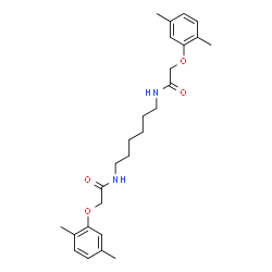 ChemSpider 2D Image | N,N'-1,6-Hexanediylbis[2-(2,5-dimethylphenoxy)acetamide] | C26H36N2O4