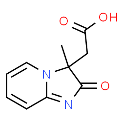 ChemSpider 2D Image | 2,3-Dihydro-3-methyl-2-oxoimidazo[1,2-a]pyridine-3-acetic acid | C10H10N2O3