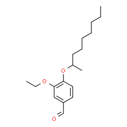 ChemSpider 2D Image | 3-Ethoxy-4-(2-nonanyloxy)benzaldehyde | C18H28O3