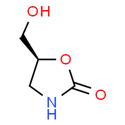 ChemSpider 2D Image | (S)-5-(Hydroxymethyl)oxazolidin-2-one | C4H7NO3