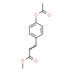 ChemSpider 2D Image | Methyl 3-(4-acetoxyphenyl)acrylate | C12H12O4