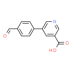 ChemSpider 2D Image | 5-(4-Formylphenyl)nicotinic acid | C13H9NO3