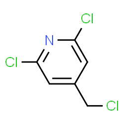 ChemSpider 2D Image | 2,6-DICHLORO-4-(CHLOROMETHYL)PYRIDINE | C6H4Cl3N