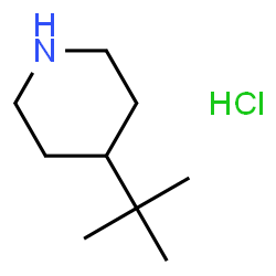 ChemSpider 2D Image | 4-tert-Butylpiperidine hydrochloride | C9H20ClN