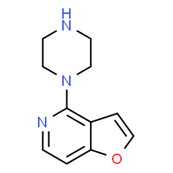 ChemSpider 2D Image | 4-(1-Piperazinyl)furo[3,2-c]pyridine | C11H13N3O