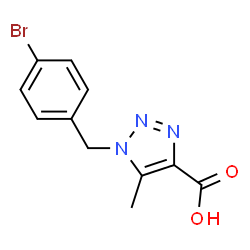 ChemSpider 2D Image | 1-(4-BROMOBENZYL)-5-METHYL-1H-1,2,3-TRIAZOLE-4-CARBOXYLIC ACID | C11H10BrN3O2