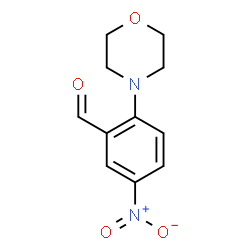ChemSpider 2D Image | 2-morpholino-5-nitrobenzaldehyde | C11H12N2O4