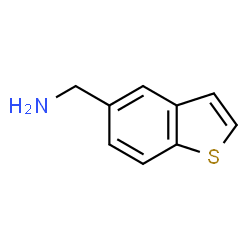 ChemSpider 2D Image | 1-BENZOTHIOPHEN-5-YLMETHYLAMINE | C9H9NS