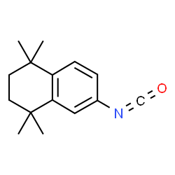 ChemSpider 2D Image | 6-Isocyanato-1,1,4,4-tetramethyl-1,2,3,4-tetrahydronaphthalene | C15H19NO