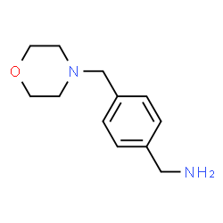 ChemSpider 2D Image | 4-(MORPHOLINOMETHYL)BENZYLAMINE | C12H18N2O