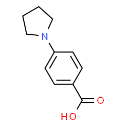ChemSpider 2D Image | 4-(1-Pyrrolidinyl)benzoic acid | C11H13NO2