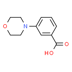 ChemSpider 2D Image | 3-Morpholinobenzoic Acid | C11H13NO3