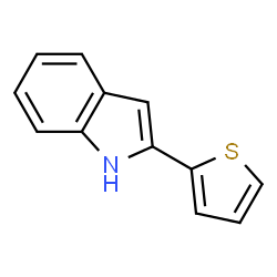 ChemSpider 2D Image | 2-(2-Thienyl)-1H-indole | C12H9NS