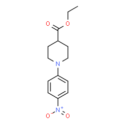 ChemSpider 2D Image | Ethyl 1-(4-nitrophenyl)-4-piperidinecarboxylate | C14H18N2O4