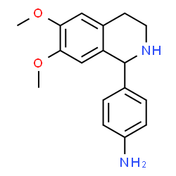 ChemSpider 2D Image | 4-(6,7-Dimethoxy-1,2,3,4-tetrahydro-1-isoquinolinyl)aniline | C17H20N2O2
