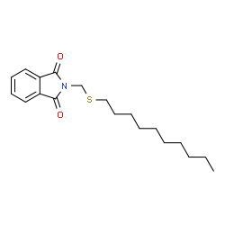 ChemSpider 2D Image | 2-[(Decylsulfanyl)methyl]-1H-isoindole-1,3(2H)-dione | C19H27NO2S