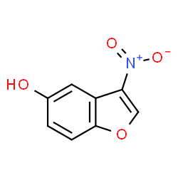 ChemSpider 2D Image | 3-Nitro-1-benzofuran-5-ol | C8H5NO4