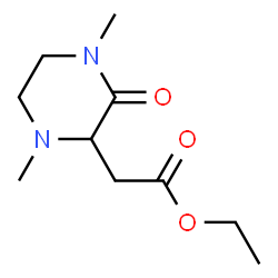 ChemSpider 2D Image | Ethyl 1,4-dimethyl-3-oxo-2-piperazineacetate | C10H18N2O3
