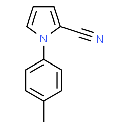 ChemSpider 2D Image | 1-(4-Methylphenyl)-1H-pyrrole-2-carbonitrile | C12H10N2