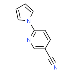ChemSpider 2D Image | 6-(1H-Pyrrol-1-yl)nicotinonitrile | C10H7N3