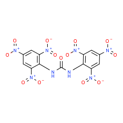 ChemSpider 2D Image | 1,3-Bis(2,4,6-trinitrophenyl)urea | C13H6N8O13