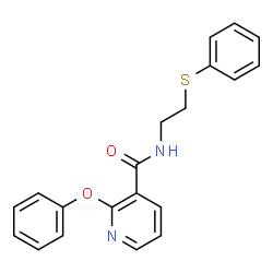 ChemSpider 2D Image | N3-[2-(phenylthio)ethyl]-2-phenoxynicotinamide | C20H18N2O2S