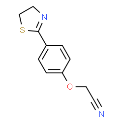 ChemSpider 2D Image | 2-[4-(4,5-Dihydro-2-thiazolyl)phenoxy]acetonitrile | C11H10N2OS