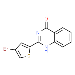 ChemSpider 2D Image | 2-(4-Bromo-2-thienyl)-4(1H)-quinazolinone | C12H7BrN2OS