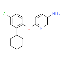 ChemSpider 2D Image | 6-(4-Chloro-2-cyclohexylphenoxy)-3-pyridinamine | C17H19ClN2O