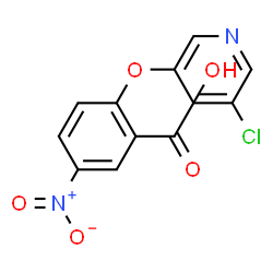 ChemSpider 2D Image | 2-[(5-chloro-3-pyridyl)oxy]-5-nitrobenzoic acid | C12H7ClN2O5