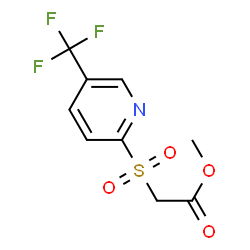 ChemSpider 2D Image | Methyl {[5-(trifluoromethyl)-2-pyridinyl]sulfonyl}acetate | C9H8F3NO4S