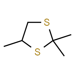 ChemSpider 2D Image | 2,2,4-Trimethyl-1,3-dithiolane | C6H12S2