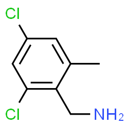 ChemSpider 2D Image | 2,4-Dichloro-6-methylbenzenemethanamine | C8H9Cl2N