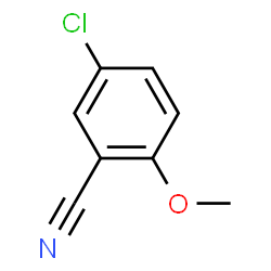 ChemSpider 2D Image | 5-Chloro-2-methoxybenzonitrile | C8H6ClNO