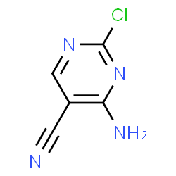 ChemSpider 2D Image | 4-Amino-2-chloro-5-pyrimidinecarbonitrile | C5H3ClN4
