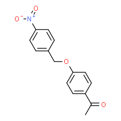 ChemSpider 2D Image | 1-{4-[(4-Nitrobenzyl)oxy]phenyl}ethanone | C15H13NO4