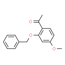 ChemSpider 2D Image | 1-[2-(Benzyloxy)-4-methoxyphenyl]ethanone | C16H16O3