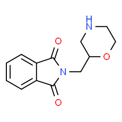 ChemSpider 2D Image | 2-(Morpholin-2-ylmethyl)isoindoline-1,3-dione | C13H14N2O3