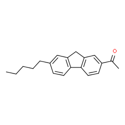 ChemSpider 2D Image | 1-(7-Pentyl-9H-fluoren-2-yl)ethanone | C20H22O